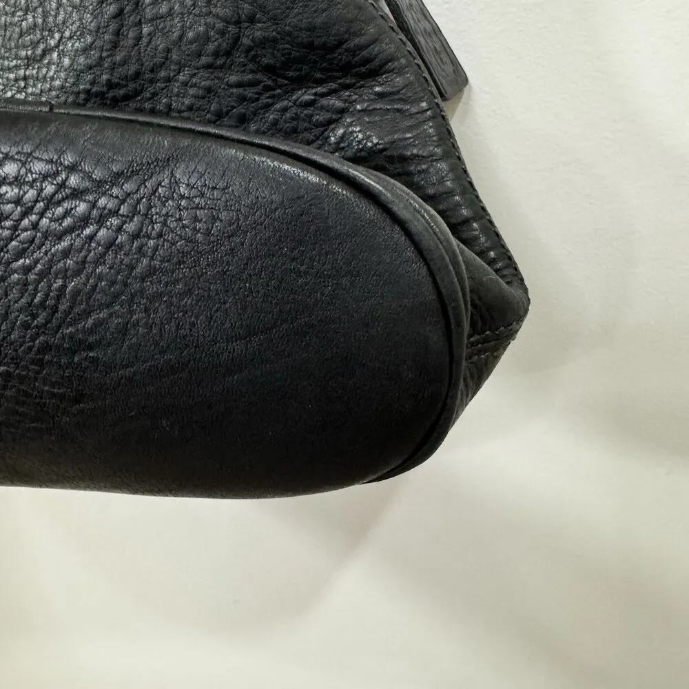 Coach Sonoma Bucket Bag 4907 Black Pebbled Leather Excellent Condition Vtg
